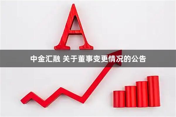 中金汇融 关于董事变更情况的公告